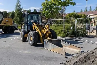 En fossilfri hjullastare som drivs med HVO100.