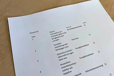 Checklista för elavbrott